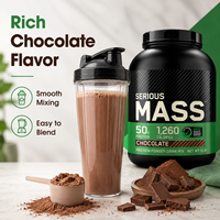 Poudre de Protéine de Lactosérum Saveur Chocolat, Mélange pour Boisson Nutritionnelle Sportive, Shake Hypercalorique pour Prise de Masse, Fournisseur OEM
