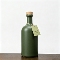Bouteille en verre personnalisée avec logo, 200 ml, 375 ml, 500 ml, 750 ml, 1000 ml, pour vodka, whisky, huile d'olive, avec bouchon en liège