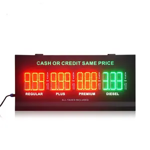 自定义户外加油站泵 Topper LED 标志与价格同步