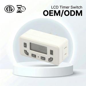 Enchufe Temporizador Digital con Pantalla LCD Programable de 24 Horas, 15A, 125V, 60Hz, con Certificación ETL, Suministro para Supermercados Linsheng - Product Image 1