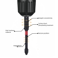 Mata bor dampak PH3 industri dapat disesuaikan 1/4 inci batang segi enam Driver S2 magnetik kuat alat perbaikan serbaguna Torx