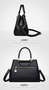 กระเป๋าถือผู้หญิงแฟชั่นคุณภาพสูง หนัง PU ขนาดใหญ่ สั่งทำโลโก้ได้  กระเป๋าโท้ทสุดหรู - Product Image 5