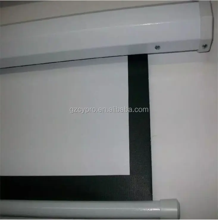 Ucuz fiyat mat beyaz açık 120 inç projektör telon motorizado projeksiyon perdesi