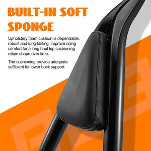 Sissy Bar para Harley Touring 28 "Respaldo de pasajero trasero desmontable Liberación rápida Compatible con Road King 2009-2025 - Product Image 5