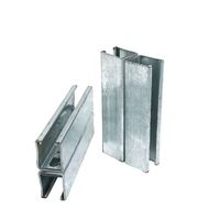 Profilé en C perforé en acier galvanisé OEM DOM avec trous, profilé en H galvanisé à chaud, acier inoxydable moderne anti-corrosion