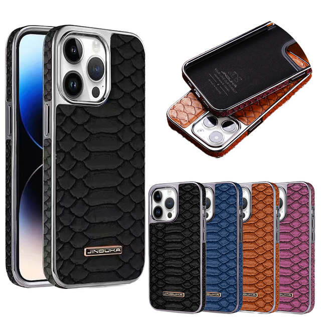 Hot Selling Snake Pattern Leather Phone Case for Apple Iphone 17 16 15 14 13 12 Pro Max Pu Leather Case Cell Phone case