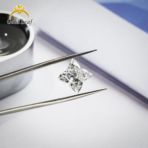 Diamantes Sueltos Cultivados en Laboratorio, Corte Trébol de Hoja de Oro, D VS1 VVS2, Piedras de Diamante Sueltas Hechas a Medida para Joyería - Product Image 4