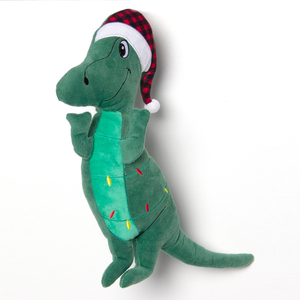 Christmas XMax Green Dinosaur Plush <strong>Dog</strong> <strong>Toy</strong> 2025 Hot Sale Custom <strong>Personalised</strong> Fun Non-toxic <strong>Dog</strong> <strong>Toys</strong> - Product Image 2