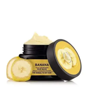 Oem Odm Di Alta Qualità Banana Spa Maschera Per Capelli Cura Dei Capelli Prodotto Naturale Nutriente Maschera Per Capelli