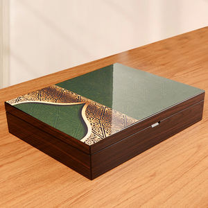 กล่องไม้ใส่ช็อคโกแลตแบบประตูเดียวกล่องไม้ใส่อาหารกล่องปาล์มออกแบบโลโก้ได้ตามต้องการสำหรับจัดเก็บกล่องไม้ - Product Image 2