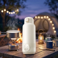 Bouilloire Électrique Sans Fil Portable 50W à Affichage Numérique 500ml, Haute Qualité, Vente en Gros Directe Usine OEM 2025, pour Usage Domestique sur Batterie