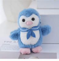 Porte-clés en peluche Kawaii Mini Lapin Singe Pingouin Agneau Mouton, jouet doux et moelleux, pendentif de sac, breloque, porte-clés