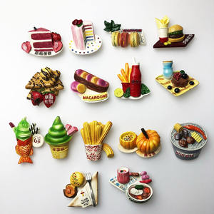 逼真欧式高档环保数码印刷食品树脂冰箱贴磁性鸡蛋面包3D婚礼 - Product Image 4