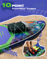 Nouveauté 2026 Planche de paddle gonflable de pêche 11'6"x35"x6'' extra large avec siège de kayak