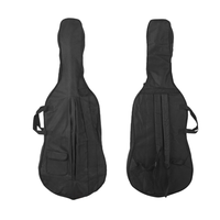 Sac de violoncelle en tissu Oxford étui de violoncelle double épaule sac à dos durable anti-poussière avec poches d'accessoires accessoire d'instrument à cordes