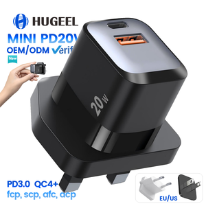 <span class=keywords><strong>Cargador</strong></span> Mini de 20W <span class=keywords><strong>Tipo</strong></span> <span class=keywords><strong>C</strong></span> con Adaptador de Pared para Viaje, Enchufe UK, para Cargar Teléfonos Xiaomi y <span class=keywords><strong>Huawei</strong></span> Originales, <span class=keywords><strong>Precio</strong></span> de Fábrica - Product Image 3