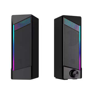 คอมพิวเตอร์ขนาดเล็ก 2.0 USB พร้อมไฟ RGB 6W สเตอริโอ สำหรับเล่นเกม พร้อมเคสพลาสติกสำหรับเกมเมอร์ - Product Image 5