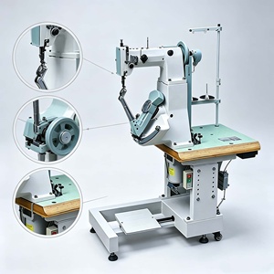 Single Needle Sneaker Shoe Upper Making Roller Post <b>Bed</b> Trace Stitch Sewing Machine for <b>Bags</b> - Product Image 4