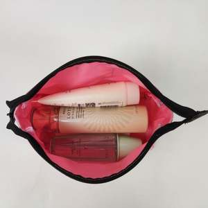 Stock multi couleurs sans quantité minimale de commande en nylon grand sac cosmétique fermeture éclair trousse de toilette organisateur pour femmes filles pochette cadeau maquillage - Product Image 4