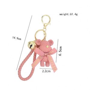 New Cartoon Resin Wool Bear Keychain <b>Chain</b> Female Creative Cute Fashion Couple Accessories Bag Pendant Gift <b>Key</b> <b>Chains</b> - Product Image 6