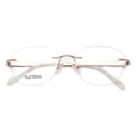 Monture de lunettes en titane pur sans monture chaude pour hommes et femmes beauté ultra léger mince lunettes de lunettes optiques
