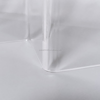 Présentoir de magasin de chaussures en acrylique transparent Organisateur de chaussures en plexiglas Support de rehausseur de chaussures en acrylique à 3 niveaux