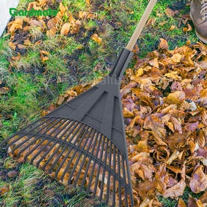 Rastrillo de 24 Dientes con Mango de Madera, Herramienta de Jardinería Ligera para Recoger Hojas y Limpiar el Césped (OEM Disponible) - Product Image 4