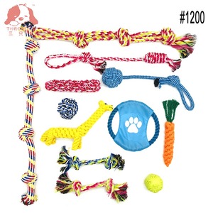 Tahan lama 18 buah paket mainan hewan peliharaan melengking set anjing lucu tali katun disesuaikan kombinasi mainan kunyah hewan peliharaan - Product Image 5