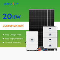 Système solaire tout-en-un 5kW 10kW 15kW 20kW Panneaux solaires avec batterie et onduleur Système d'énergie solaire hybride