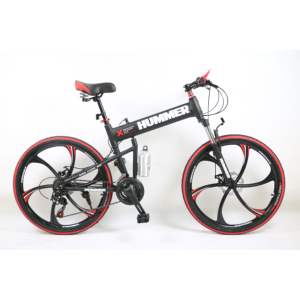 Bicicleta de Montaña Plegable para Adultos Unisex, con Cuadro de Aluminio de 26 Pulgadas, 21 Velocidades, Frenos de Disco y Ruedas Integradas, Gran Venta - Product Image 1