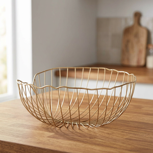 Modern <b>Wire</b> <b>Basket</b> Unique Open-Style Design Perfect for Organizing and Decorating Your Home - Product Image 1