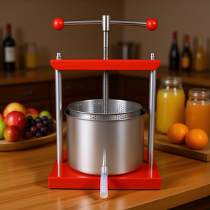 Presse à fruits en acier inoxydable, extracteur de jus manuel de 0,8 gallon pour la fabrication d'huile d'olive et de jus de légumes - Product Image 2