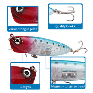 Vente en gros de leurres de pêche artificiels, type crayon coulant et Buzzer Bait, 95mm/18g - Product Image 3