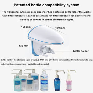 핫 세일 H2 손 소독제 리필 액체 거품 비누 디스펜서 자동 알코올 젤 디스펜서 despador de jabn en espuma - Product Image 2