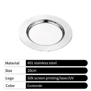 2026 High Quality Custom Eco-Friendly Stainless Steel Luxury <b>Plate</b> for Dinner <b>Plates</b> - Product Image 2