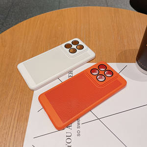 Coque de téléphone en treillis à Dissipation de la chaleur respirante pour <span class=keywords><strong>Xiaomi</strong></span> <span class=keywords><strong>11</strong></span> 12 13 <span class=keywords><strong>Ultra</strong></span> 14 Pro trous en maille creuse couverture PC avec Film d'objectif - Product Image 6