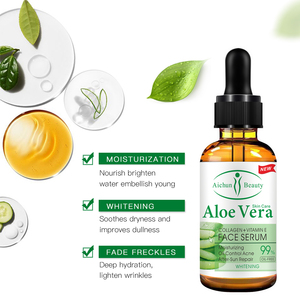 90g puro cuidado de la piel <span class=keywords><strong>ALOE</strong></span> VERA hidratante ingrediente vc de control de aceite suero blanqueamiento de la piel - Product Image 4