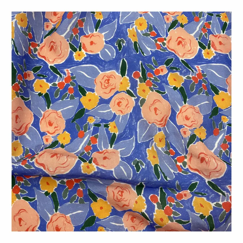 Экологически чистая Мягкая 95% t e n c e l 5% льняная ткань для одежды, оптовая продажа, ткань с цифровой печатью для платьев, женщин