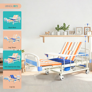 Chaise <span class=keywords><strong>de</strong></span> toilette manuelle en acier au carbone avec trou, antidérapante, multifonctionnelle pour personnes âgées et patients, mobilier hospitalier - Product Image 2