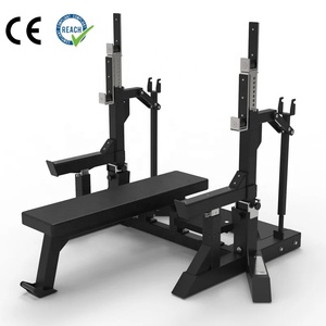 VIGFIT Banco de Pesas de Alta Resistencia con Capacidad de 200 kg, Soporte para Sentadillas, Equipo de Gimnasio Multifuncional para Gimnasios Comerciales - Product Image 1