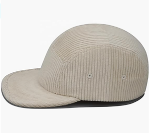 Personnalisé Ajustable Extérieur Camp Velours Côtelé Blanc Bord Plat Chaud Épais Automne 5 Panneaux 5 Panneaux 5 Panneau Casquettes Chapeaux pour Hommes Femmes - Product Image 2