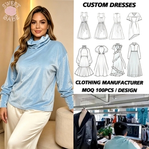 Blusa de manga larga con cuello tipo capucha SWEET BABE para mujer, talla grande, ajuste holgado, informal, para uso diario, top extragrande personalizado para damas - Product Image 1