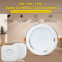Tuya APP contrôlé RVB CCT encastré réglable Spot Light Led Cob Downlight ajuster la conception des lumières vers le bas