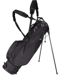 Manufacturer Custom Pu Leather Waterproof Golf Club Bag Black Design Stand Golf Bag