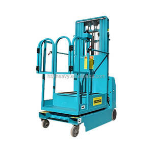 Elevación 4m <span class=keywords><strong>300kg</strong></span> Elevador de recogida de pedidos Hidráulico Eléctrico Autopropulsado Vertical Mástil Recogedor de Material Aéreo - Product Image 2