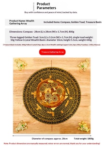 Brújula Profesional de Feng Shui Luo Pan de Grado Maestro, Herramienta Direccional con Placa Metálica para Decoración de Oficina y Corrección del Hogar - Product Image 5