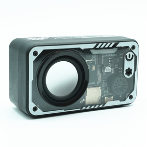 Haut-parleur sans fil V1 mécanique transparent 5W, lumière LED punk colorée clignotante, compatible RGB, haut-parleur Bluetooth - Product Image 3