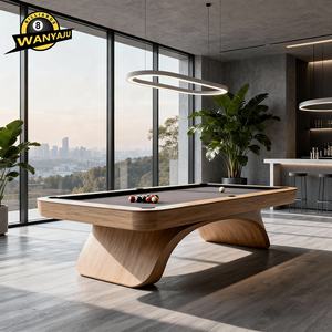 Mesa de <span class=keywords><strong>Billar</strong></span> Convertible 3 en 1 de Diseño Moderno, Precio de Fábrica, Mesa de <span class=keywords><strong>Billar</strong></span> de Madera Sólida Personalizada con Patas de Madera, Mesa de <span class=keywords><strong>Billar</strong></span> de 9 pies para Interiores - Product Image 6