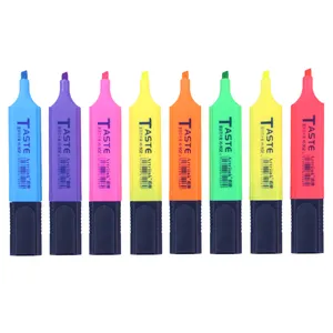 Hoge Kwaliteit Kleurrijke Markeerstift Fluorescerende Pen Fluorescerende 8 Kleur Fluorescerende Marker Pen