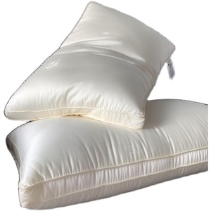 Soybean Fiber Pillow Rectangle Fluffy Soft Core Slow <b>Rebound</b> Hotel Guesthouse Bedding White - Product Image 5